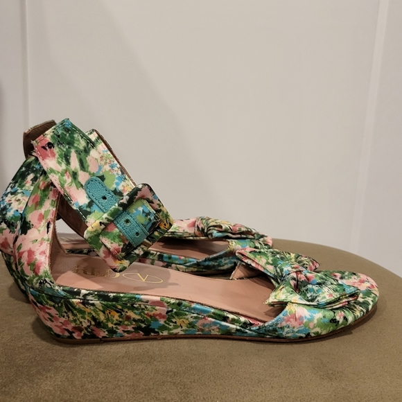RED Valentino Floral Wedges With Bow - Size 36 - Picture 4 of 7